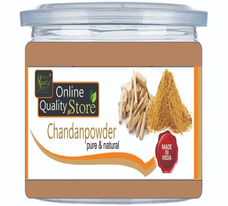 Buy Online Quality Store Chandan Powder - 100 g |Organic Chandan Powder, 100% Herbals Natural Sandwood Face Pack For Radiance & Glow,Sandwood Face Powder For Adults{Jar_pooja_chandan_100g}-Purplle
