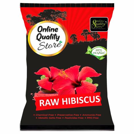 Buy Online Quality Store Raw Hibiscus - 100 gm |dry hibiscus flowers|dry hibiscus flowers for hair|Hibiscus Sabdariffa|Rosa Sinensis|gudhal ke phool{Raw_hibiscous_100}-Purplle