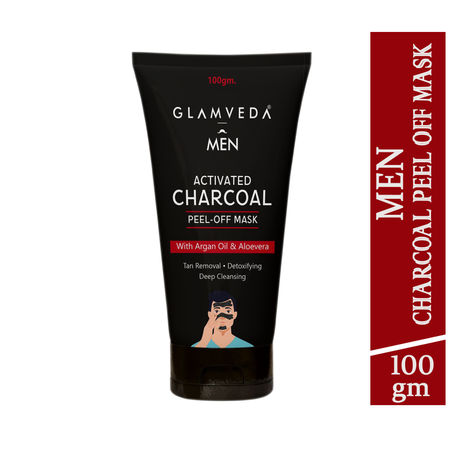 Buy Glamveda Men Activated Charcoal Peel Off Mask (100 gm)-Purplle