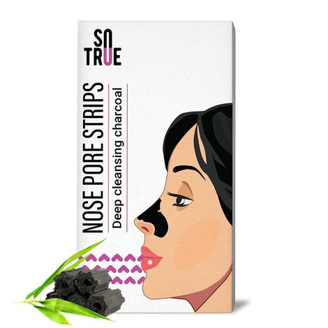 Buy Sotrue Charcoal Nose Pore Deep Cleansing Strips-Purplle