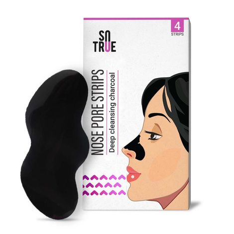Buy Sotrue Charcoal Nose Pore Deep Cleansing Strips 4 Strips-Purplle