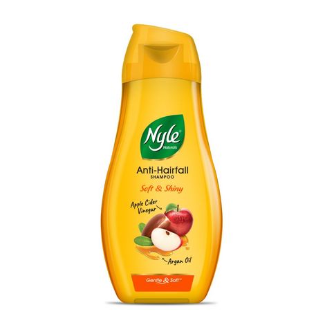 Buy Nyle Naturals Soft and Shiny Anti Hairfall Shampoo, With Goodnes Of Apple Cider Vineger And Argan Oil, 180 ML-Purplle