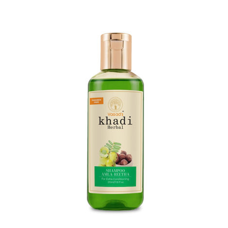 Buy Vagad's Khadi Herbal Gramodaya Amla Reetha Shampoo 210 ml | Anti-Hair fall | Parabens free | Silicon Free-Purplle