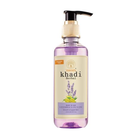 Buy Vagad's Khadi Lavender & Ylang Ylang Body wash 200ml l Hydrates and Purifies the skin l Paraben & silicon free-Purplle