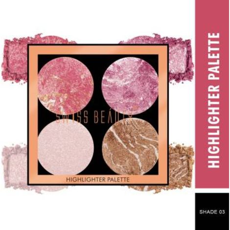 Buy Swiss Beauty Highlighter Palette - 3 - 10 gm-Purplle