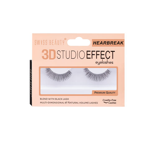 Buy Swiss Beauty 3D Studio Effect Eyelashes Heart Break-Purplle
