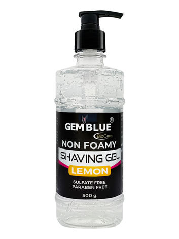 Buy Gemblue Biocare Lemon Non foamy Shaving Gel for Men , 500 gm-Purplle