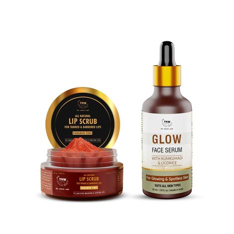 Buy Combo of 2- Lip Scrub 25g & Glow Face Serum 30ml-Purplle