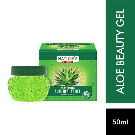 Buy Nature's Essence Aloe Beauty Gel with Neem, 50 ml (Pack of 5)-Purplle