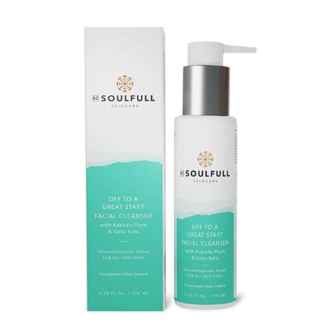 Buy Be Soulfull Facial Cleanser | Daily Face Wash With Kakadu Plum, Gotu Kola & Green Tea Extract I Exfoliates, Hydrates & Improves Skin Texture| For Men & Women - 100 ml-Purplle