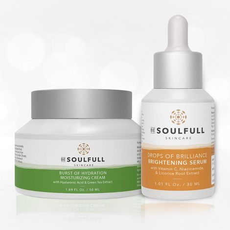 Buy Be Soulfull Twice The Goodness I I Serum & Moisturiser I Vegan & Cruelty Free I No Parabens, Sulphates & Silicones I All Skin Type I For Men & Women - 2 Products - Combo of 2-Purplle
