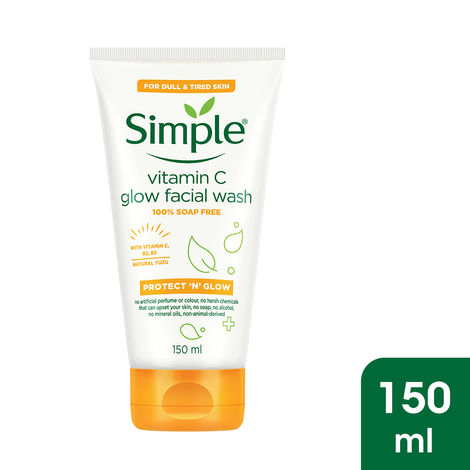 Buy Simple Protect N Glow Vitamin C Facial Wash, 150ml-Purplle