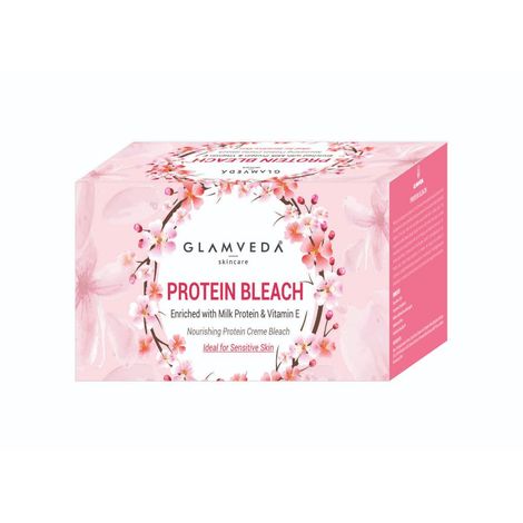 Buy Glamveda Protein Bleach With Vitamin E & Milk (300 g)-Purplle