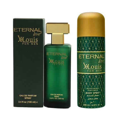 Buy ETERNAL Love X-Louis for Men Eau De Parfum, 100ml & X-Louis for Men Deodorant Perfumed Bodyspray, 200ml-Purplle