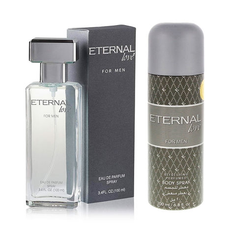 Buy ETERNAL Love for Men Eau De Parfum, 100 ml & Men Deodorant Perfumed Bodyspray, 200 ml-Purplle