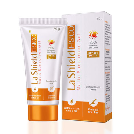 Buy La Shield FISICO SPF 50+ & PA+++ Matte Sunscreen Gel (50 gm)-Purplle