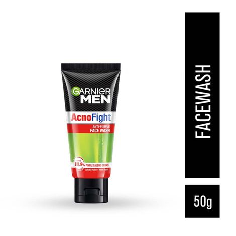 Buy Garnier Men Acno Fight Pimple Clearing Face Wash (50 g)-Purplle