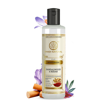 Buy Khadi Natural Sandalwood Kesar Moisturiser| Nourish & Moisturize Skin - 210 ml-Purplle