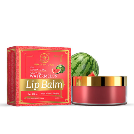 Buy Khadi Natural Lip balm Watermelon with Beeswax & Honey - (5gm)-Purplle