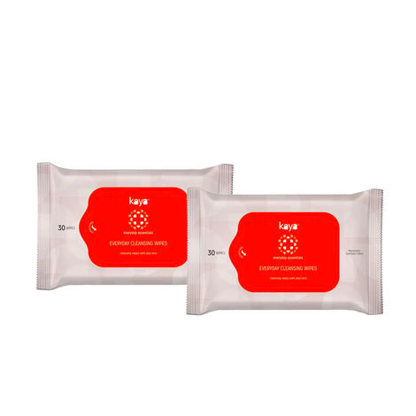 Buy Kaya Everyday Cleansing Wipes (Pack of 2X30 Wipes)-Purplle
