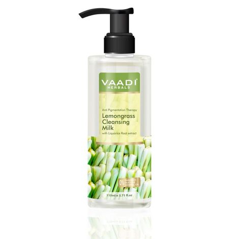 Buy Vaadi Herbals Lemongrass Cleansing Milk with Liquorice Root extract - Anti Pigmentation Therapy - 110 ml-Purplle