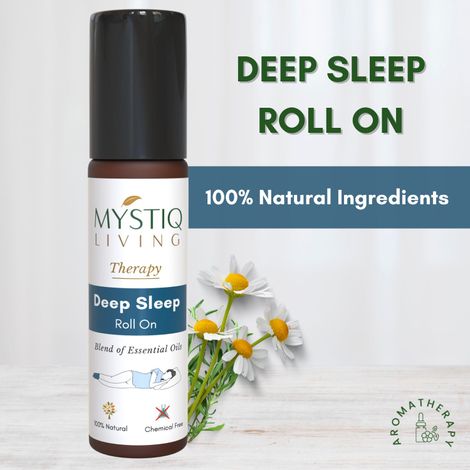 Buy Mystiq Living Therapy - Deep Sleep Roll On: Blend Of 100% Natural and Pure Essential Oils 10 ml-Purplle