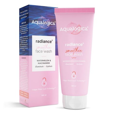 Buy Aqualogica Radiance+ Smoothie Face Wash with Watermelon & Niacinamide 100ml-Purplle