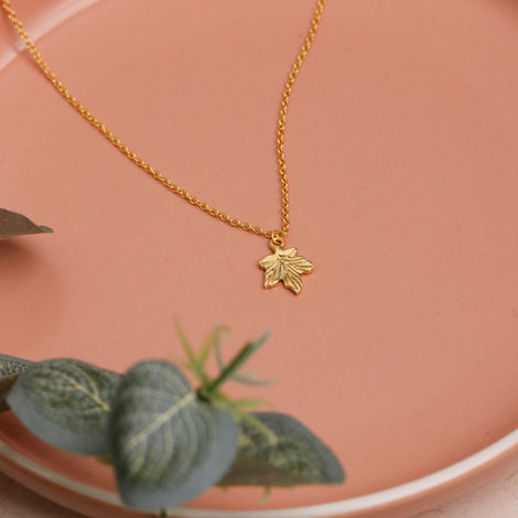 ☆Eaphi LEAF NECKLACE gold☆ネックレス☆箱・保存袋無し Johori.com 