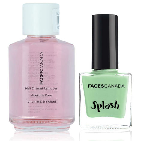 Buy Faces Canada Nail Combo - Nail Enamel Remover + Splash (Linty) - Pack of 2-Purplle