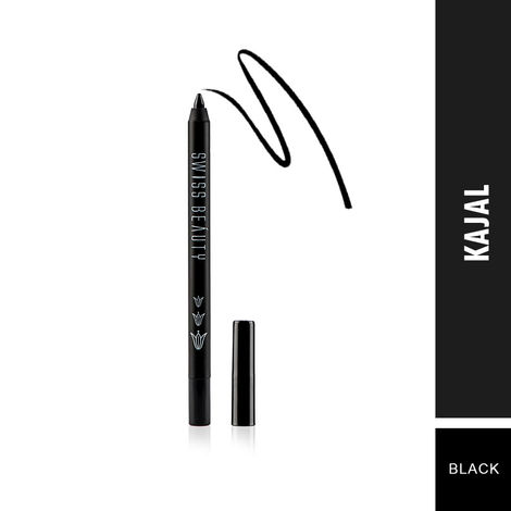 Buy Swiss Beauty Soft Kohl Kajal Eyeliner Pencil 1 Black (1.8 g)-Purplle