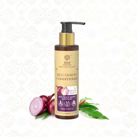 Buy Khadi Essentials Red Onion Hair Conditioner 200ml - For Hair fall Control, Hair Growth with Black Seed & Jaborandi Oil, Vitamin E Oil Sulphates & Parabens Free-Purplle