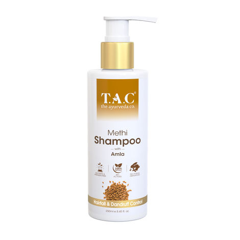 Buy TAC - The Ayurveda Co. Methi Shampoo with Amla Hair Fall & Dandruff Control, 250ml-Purplle