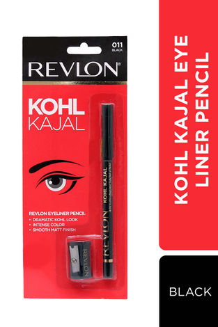 Buy Revlon KohlA KajalA  Pencil - Black (1.14 g) with free sharpener-Purplle