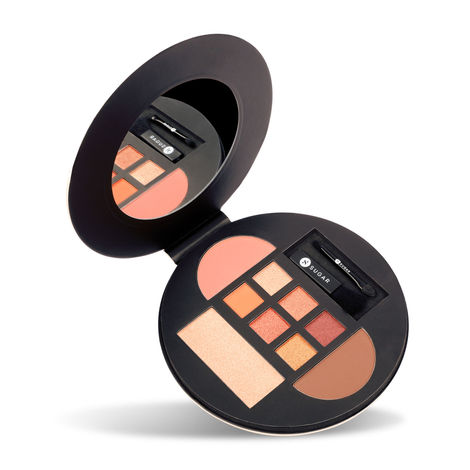 Buy SUGAR Cosmetics Contour De Force Eyes And Face Palette 01 - Warm Win-Purplle