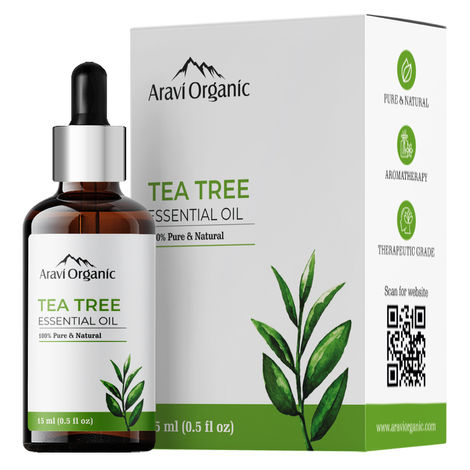 Buy Aravi Organic Tea Tree Essential Oil | 100% Pure Oil for Skin Acne, Pimple, Face & Hair Care-Purplle