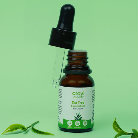 Buy Aravi Organic Tea Tree Essential Oil for Skin, Hair & Face | Acne Care, Dandruff Control | 100% Pure, Natural & Undiluted | Soothes Irritation & Promotes Healthy Scalp | For Men & Women – 15 ml-Purplle