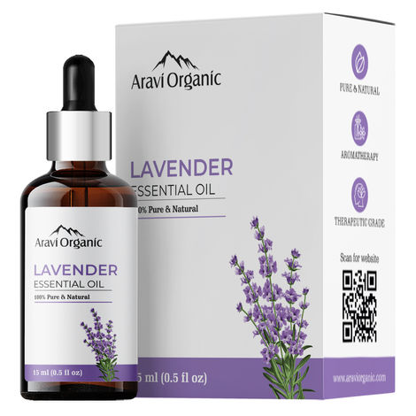 Buy Aravi Organic Lavender Essential Oil | 100% Pure Oil for Healthier Skin & Hair -Bath & Restful Sleep-Purplle