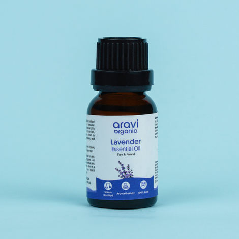 Buy Aravi Organic Lavender Essential Oil for Healthy Hair Growth, Skin Care & Hair Fall Control | Promotes Relaxation & Sleep | 100% Pure, Natural & Undiluted | For Men & Women – 15 ml-Purplle
