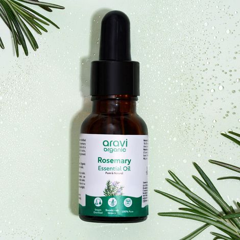 Buy Aravi Organic 100 % Pure And Natural Rosemary Essential Oil for Hair Growth, Hair Fall Control, Hair Nourishment & Strengthens And Skin Care - Rosemary Oil for Women and Men -15 ml-Purplle