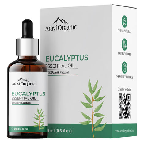 Buy Aravi Organic Eucalyptus Essential Oil | 100% Pure Oil for Cold & Cough, Steam Inhalation-Purplle