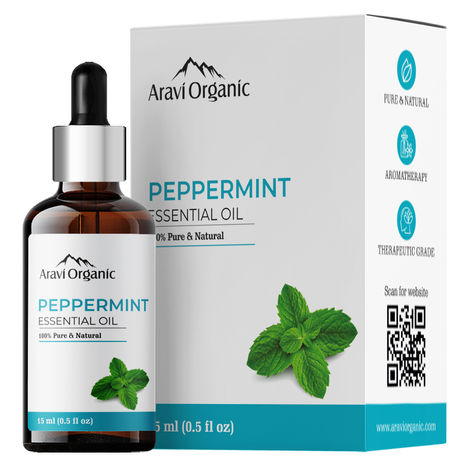 Buy Aravi Organic Peppermint Essential Oil | 100% Pure Oil for Diffuser, Hair Growth, Skin, Home Office-Purplle