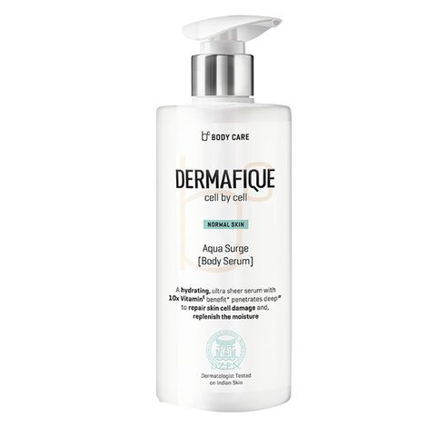 Buy Dermafique Aqua Surge Body Serum with Shea Butter - 300 ml, Body Lotion for Normal Skin, with 10x Vitamin E Benefits & Glycerine, Moisturizer for Body-Purplle