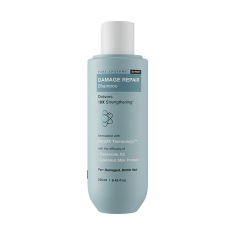 Buy Bare Anatomy Damage Repair Shampoo | With Coconut Milk | Adds Shine & Strengthens Hair (250 ml)-Purplle