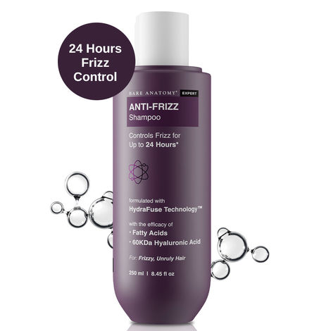 Buy Bare Anatomy Anti Frizz Shampoo for Smooth, Shiny Hair with Hyaluronic Acid | Women & Men (250 ml)-Purplle