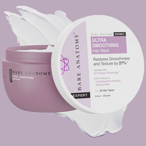 Buy Bare Anatomy Ultra Smoothing Hair Mask | Smoothens Hair | For Dry & Frizzy Hair (250 gm)-Purplle