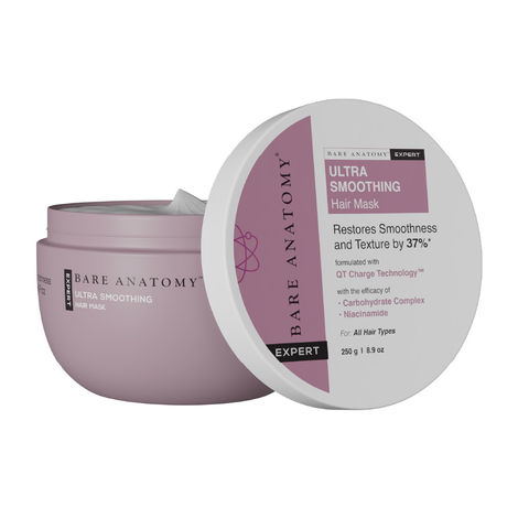 Buy Bare Anatomy Ultra Smoothing Hair Mask | Smoothens Hair | For Dry & Frizzy Hair (250 gm)-Purplle