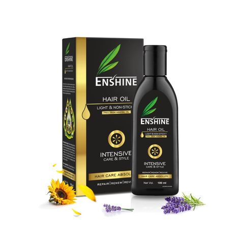 Buy Enshine Medicated Hair Oil - 100ml-Purplle
