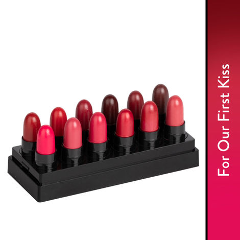 Buy Stay Quirky Lipstick Soft Matte Minis|12 in 1|Long lasting|Smudgeproof|Multicolored| - For Our First Kiss Set of 12 Mini Lipsticks Kit 9 (14.4 g)-Purplle