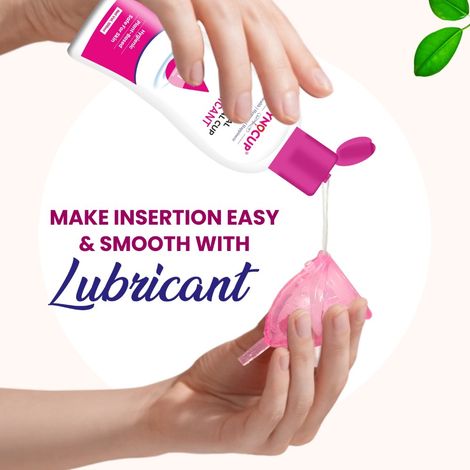 GynoCup Menstrual Cup Lubricant Water based & pH Balanced, hypoallergenic  and safe for use, Helps to wear Menstrual Cup 100 ml