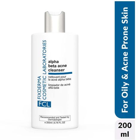 Buy Fixderma Cosmetic Laboratories Alpha-Beta Acne Cleanser For Deep Cleans Pore Reduces Comedones Pustules & Pimples 200 ml-Purplle